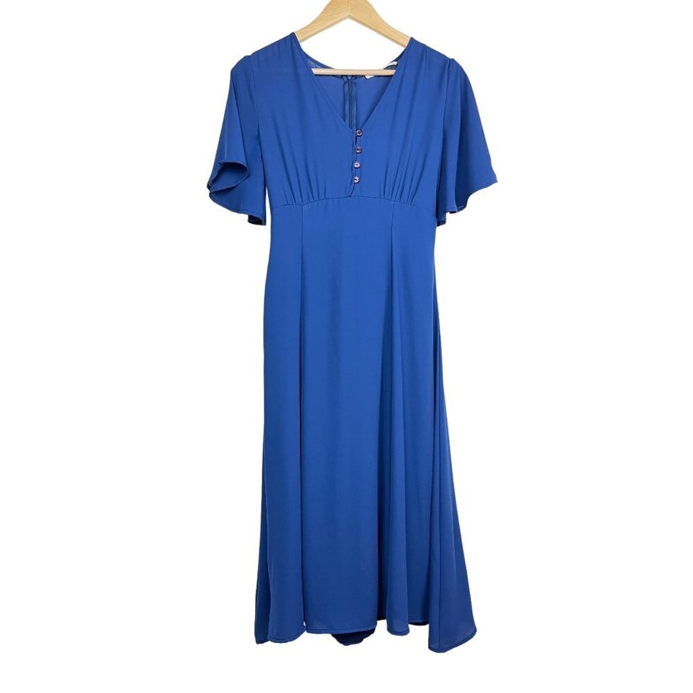 Rokoko Vintage romance midi blue dress size M